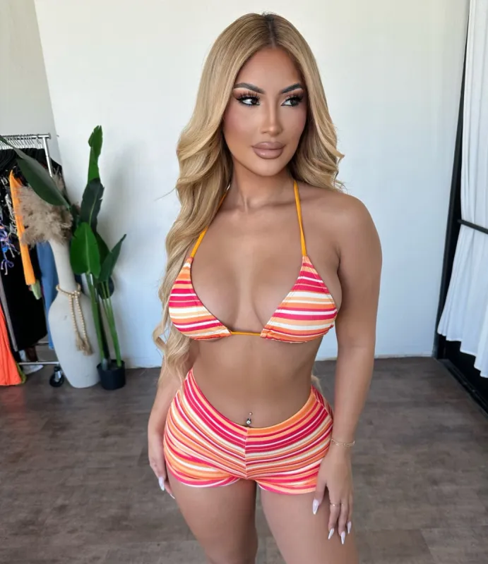 Lenore Bikini Set (Orange) sold by OOTDFash