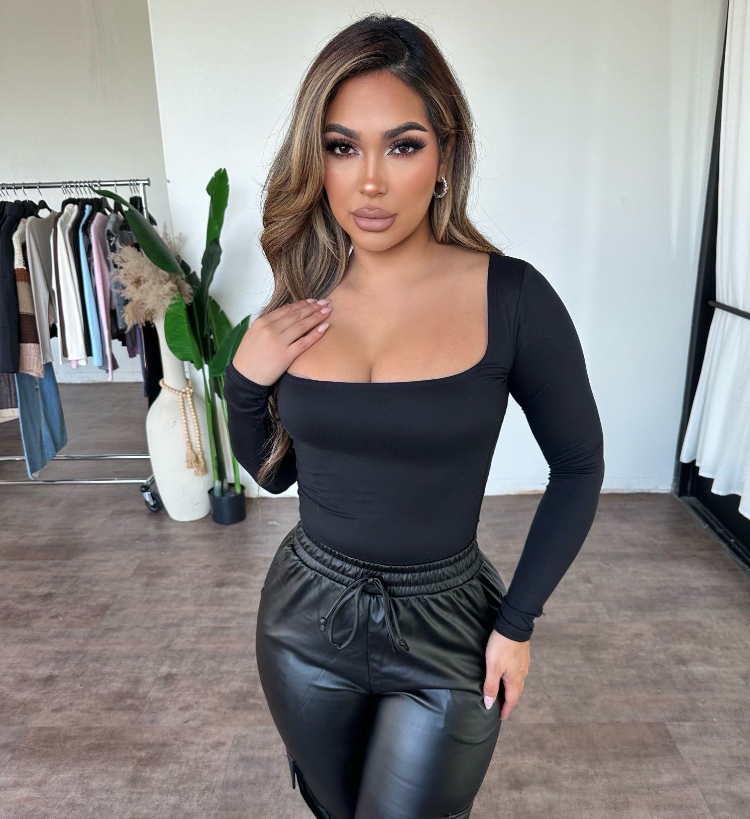 Lily Top (Black) sold by OOTDFash