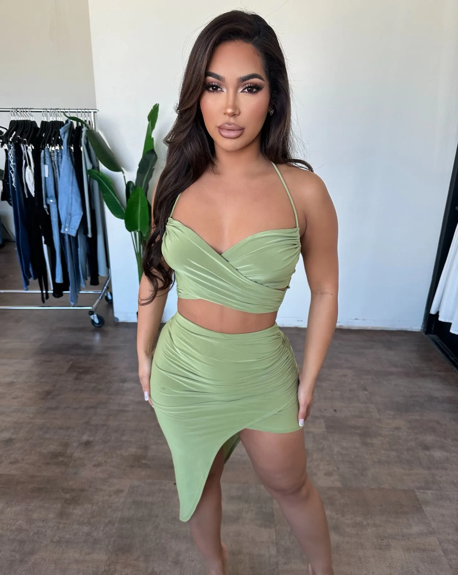 Stephanie Set (Water Grass) sold by OOTDFash