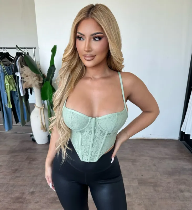 Baylor Top (Sage) sold by OOTDFash