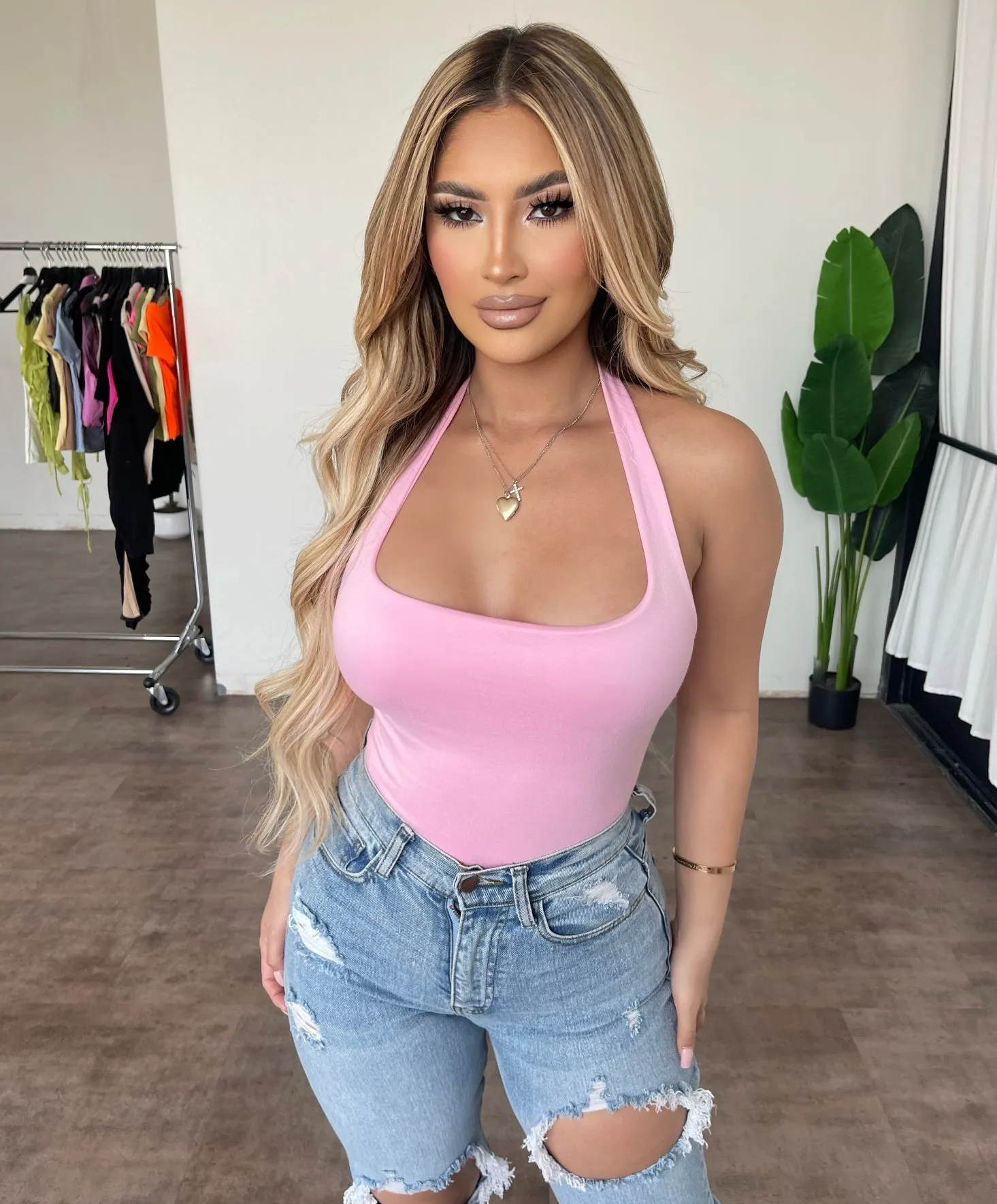 Daisy Cropped Top(Pink) sold by OOTDFash