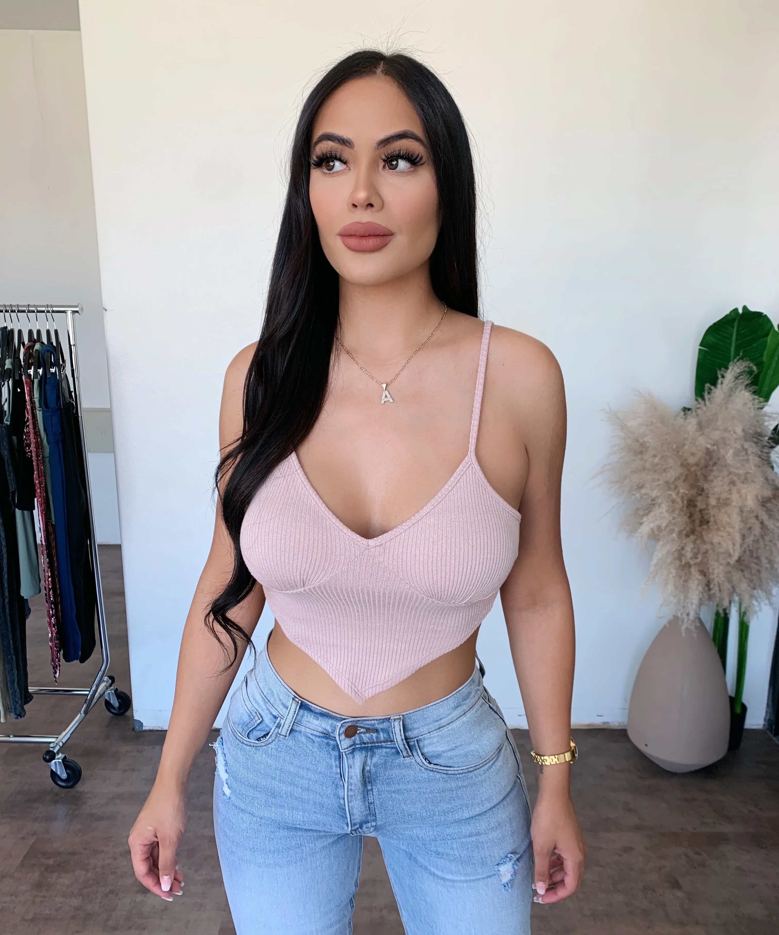 Alexandra Cami Top(Rose Pink) sold by OOTDFash