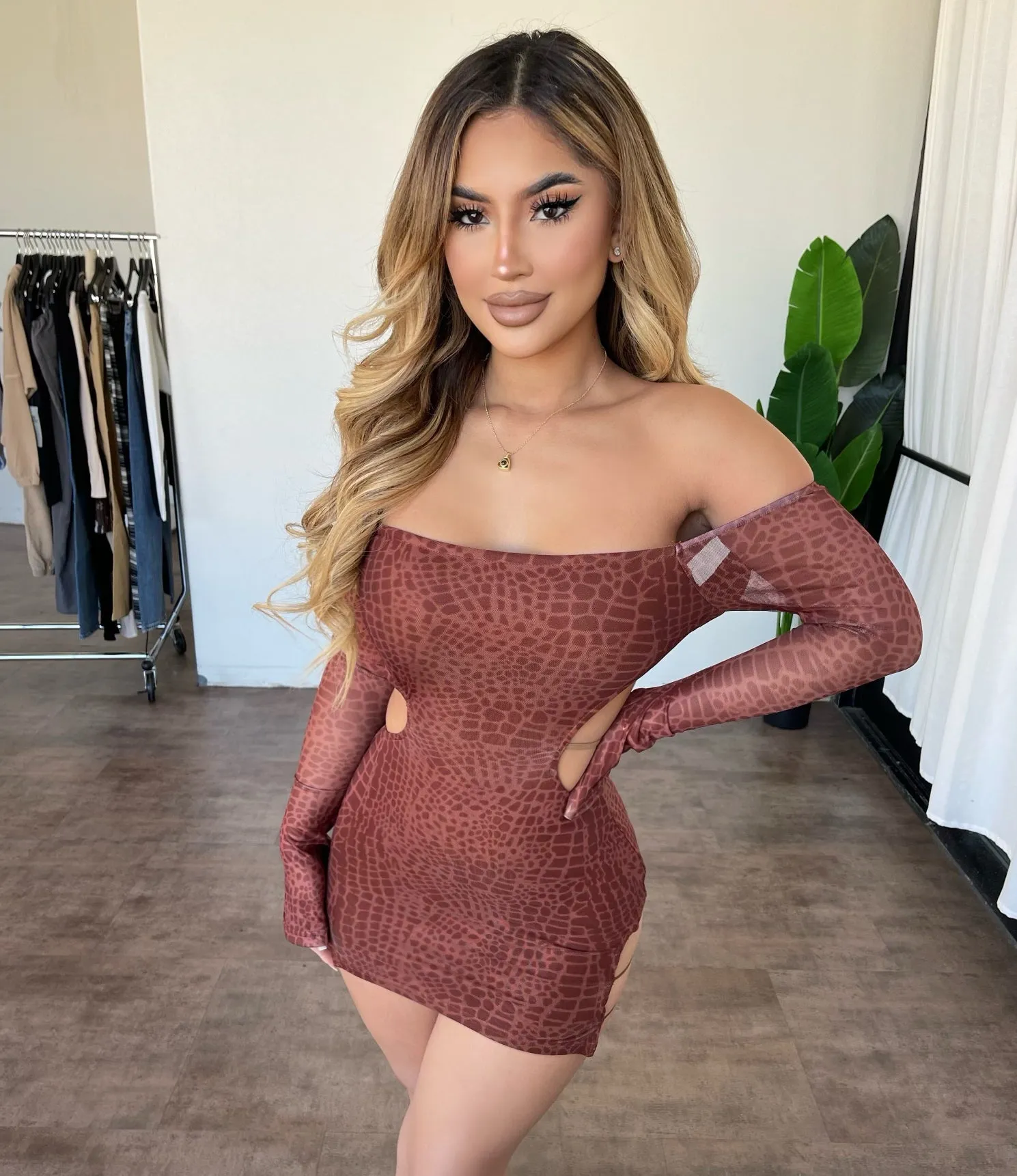 Dory Dress(Brown) sold by OOTDFash