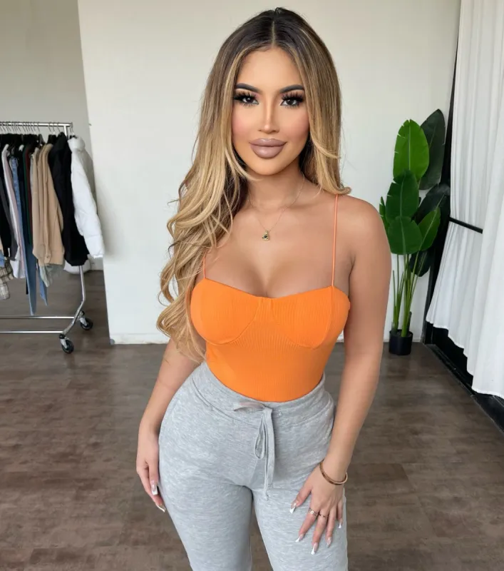 Yara Bodysuit(Orange) sold by OOTDFash