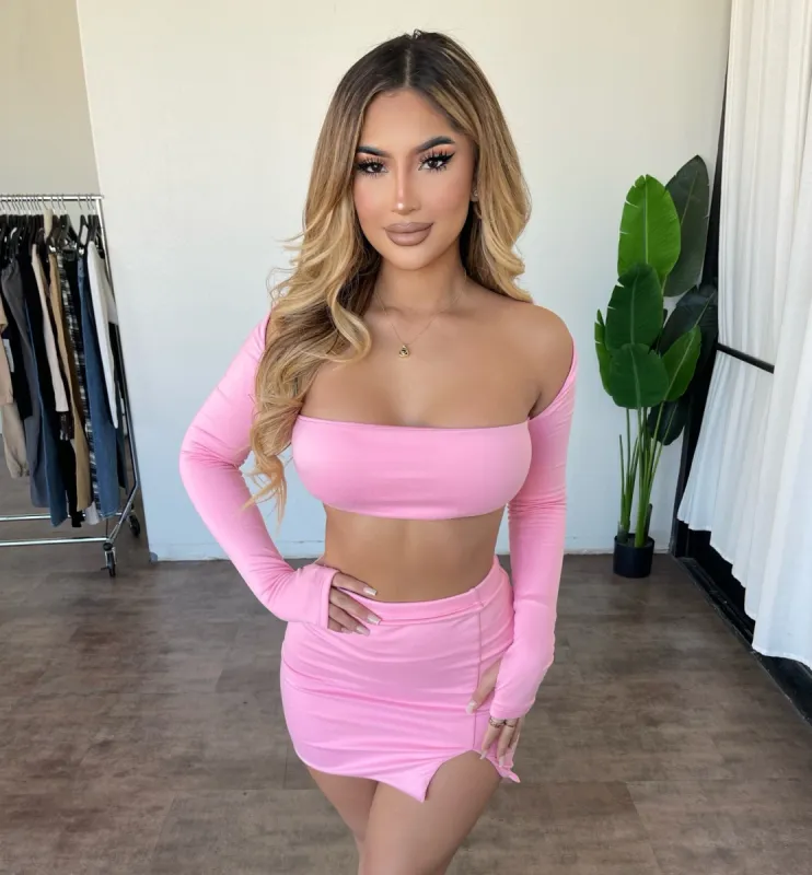 Senia 2 Piece Set(Pink) sold by OOTDFash