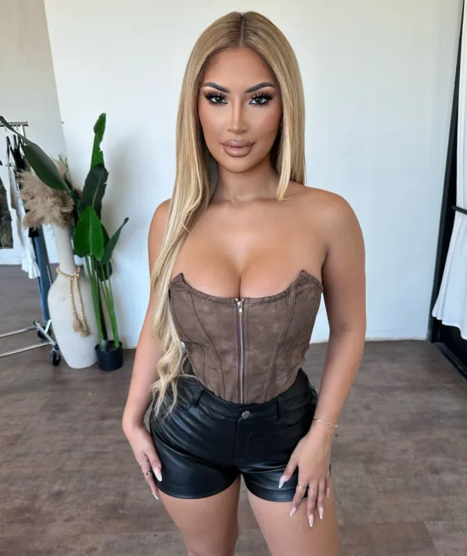 Haley Top (Brown) made by OOTDFash