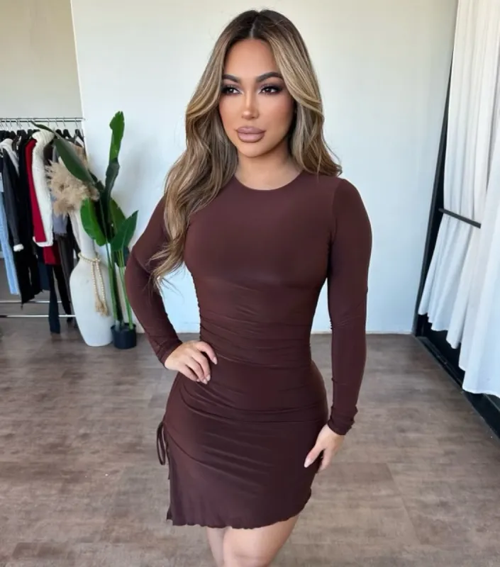 Stephanie Dress (Brown) sold by OOTDFash