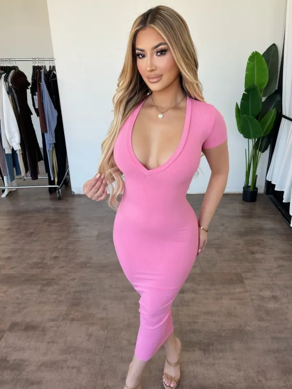 Elena Dress(Pink) sold by OOTDFash