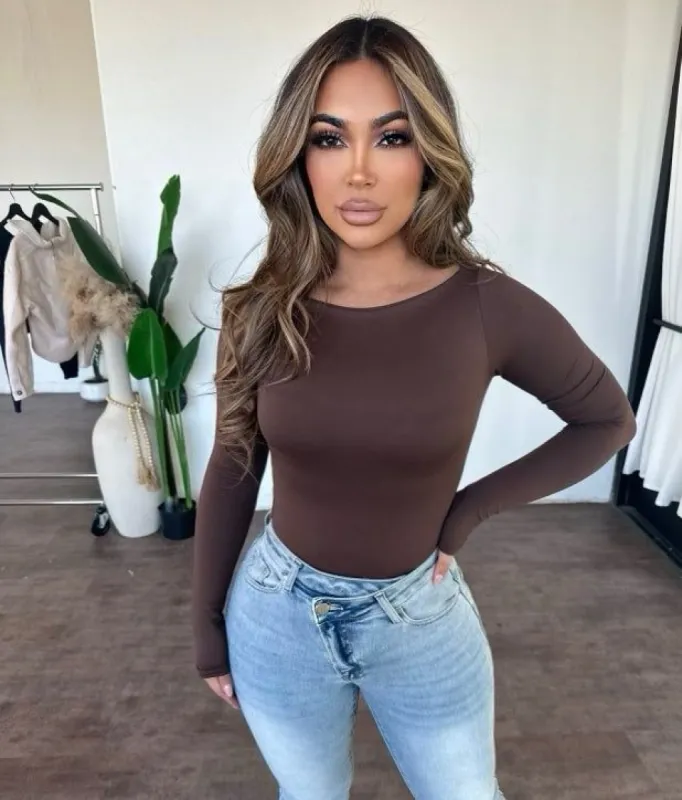 Briana Top (Brown) sold by OOTDFash