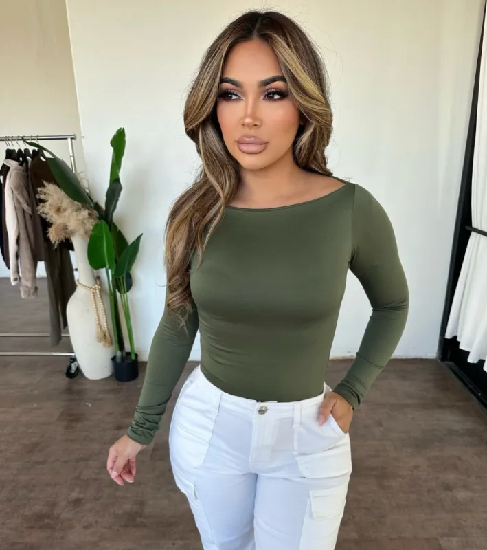 Briana Top (Olive) sold by OOTDFash