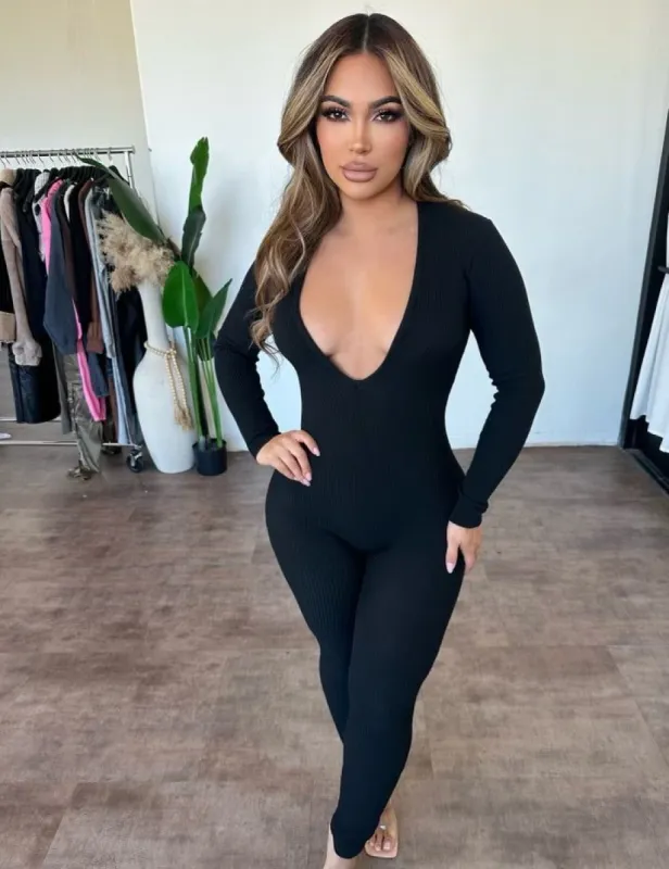 Nancy Jumpsuit (Black) sold by OOTDFash