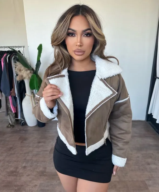 Jenni Jacket (Coffee) sold by OOTDFash