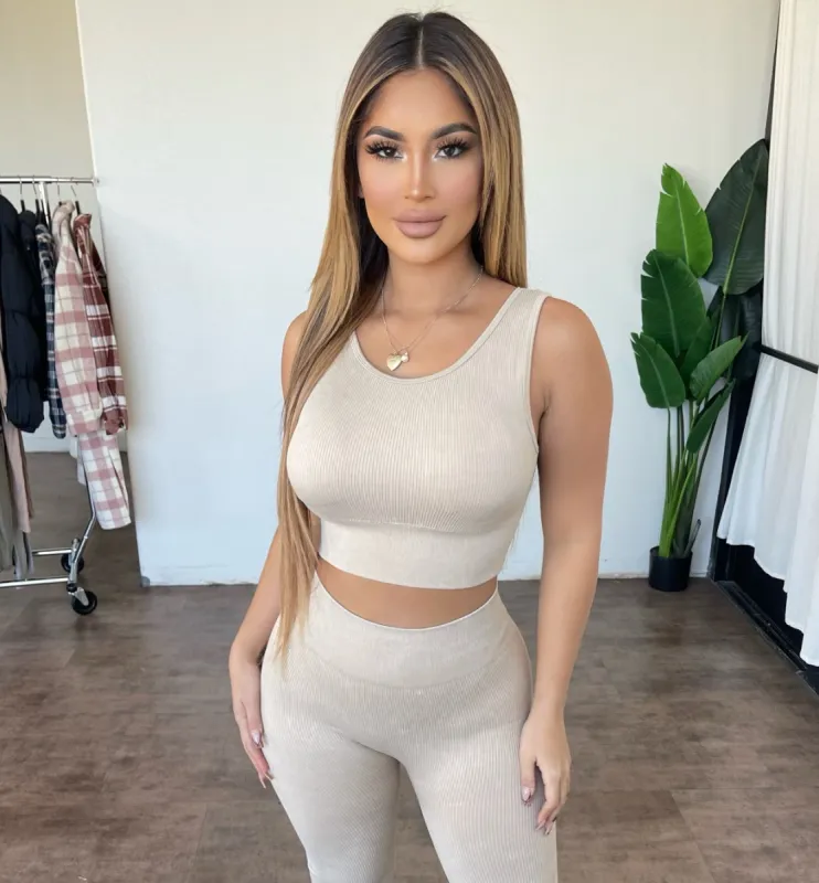 Carrie Cropped Top(Oxford Tan) sold by OOTDFash