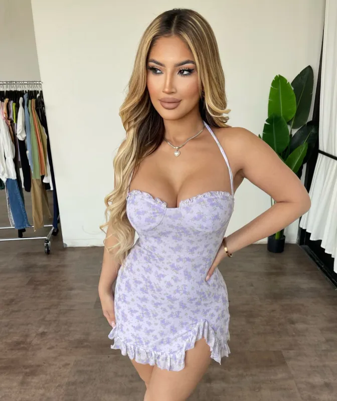 Gemma Floral Dress(Lavender) sold by OOTDFash