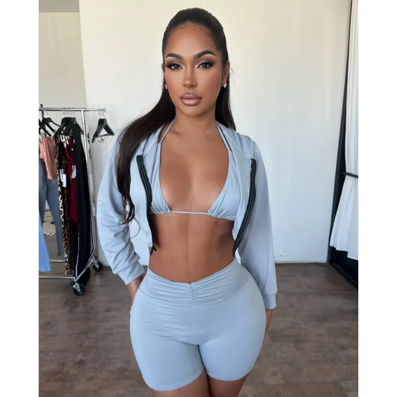 Brenda Set (Grey) sold by OOTDFash