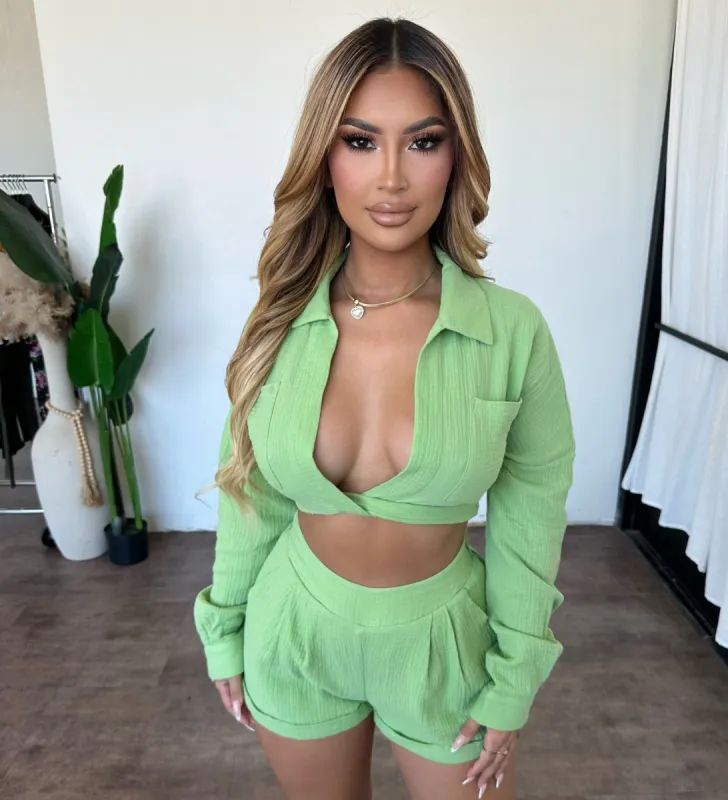 Emma Set (Green) sold by OOTDFash