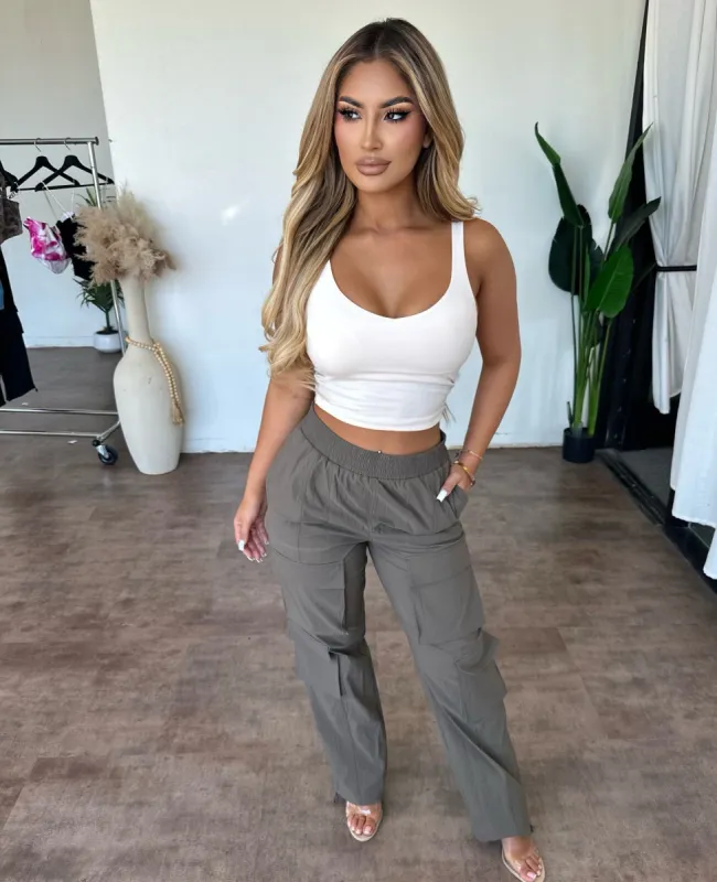 Taylor Cargo Pants (Olive) sold by OOTDFash