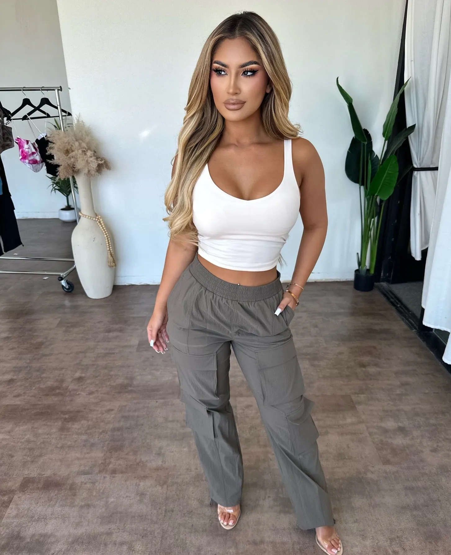 Taylor Cargo Pants (Olive) sold by OOTDFash