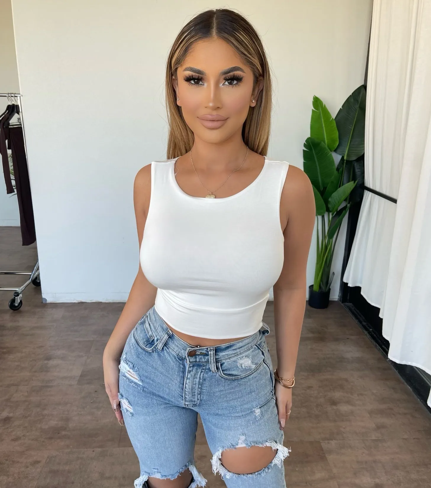 Taylor Tank Top(White) sold by OOTDFash