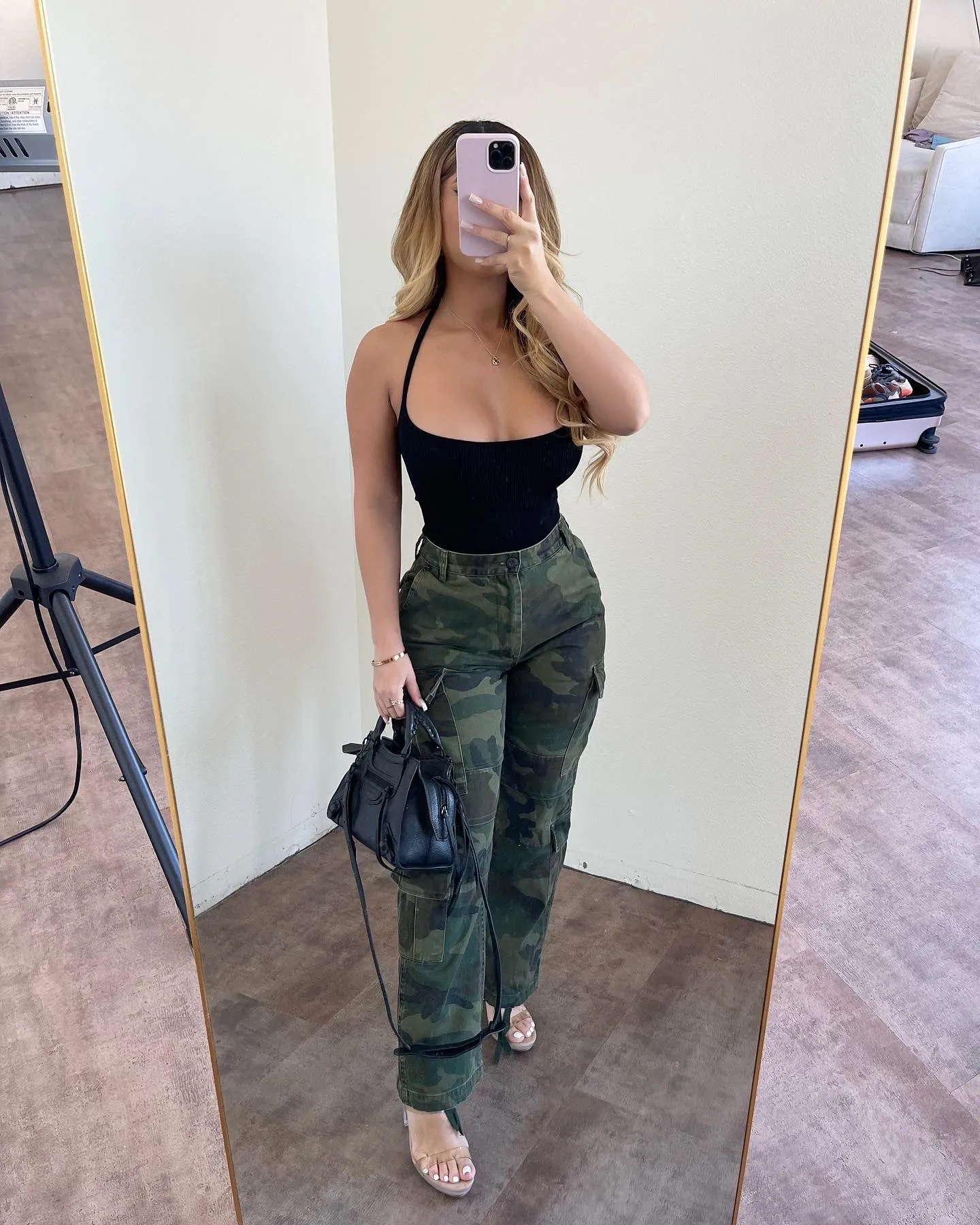 Kimberly Ribbed Halter Bodysuit(Black) sold by OOTDFash product image thumbnail 2