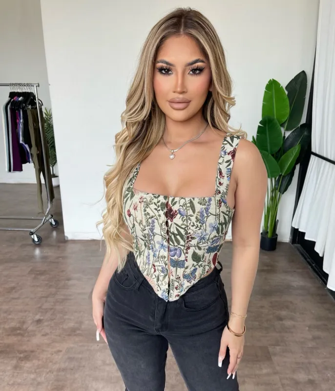 Quinn Corset Top(Multi) sold by OOTDFash