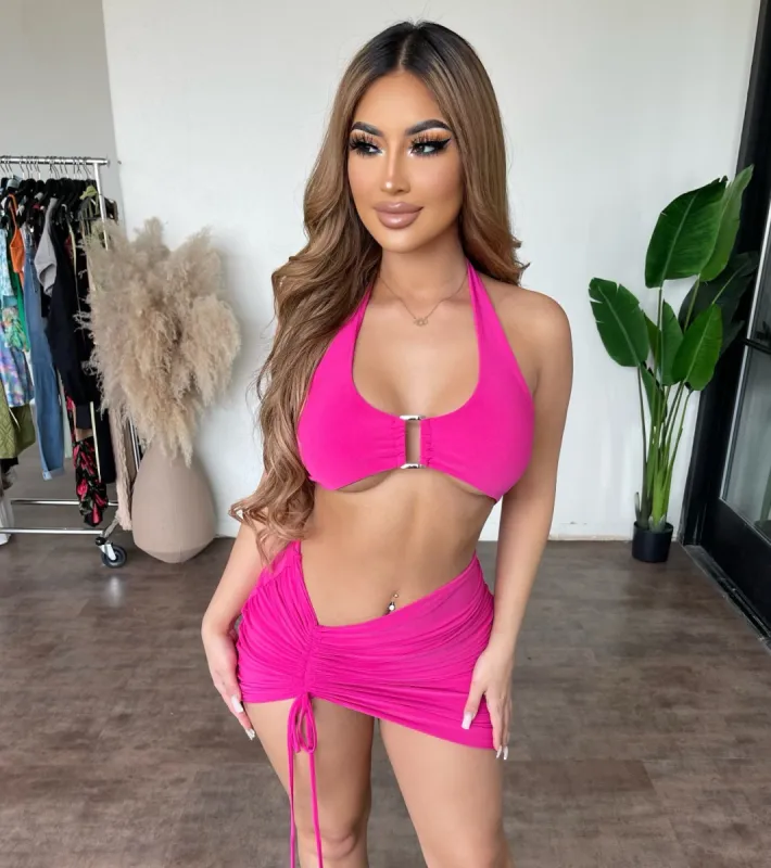 Brylee Halter Set(FUCHSIA) sold by OOTDFash