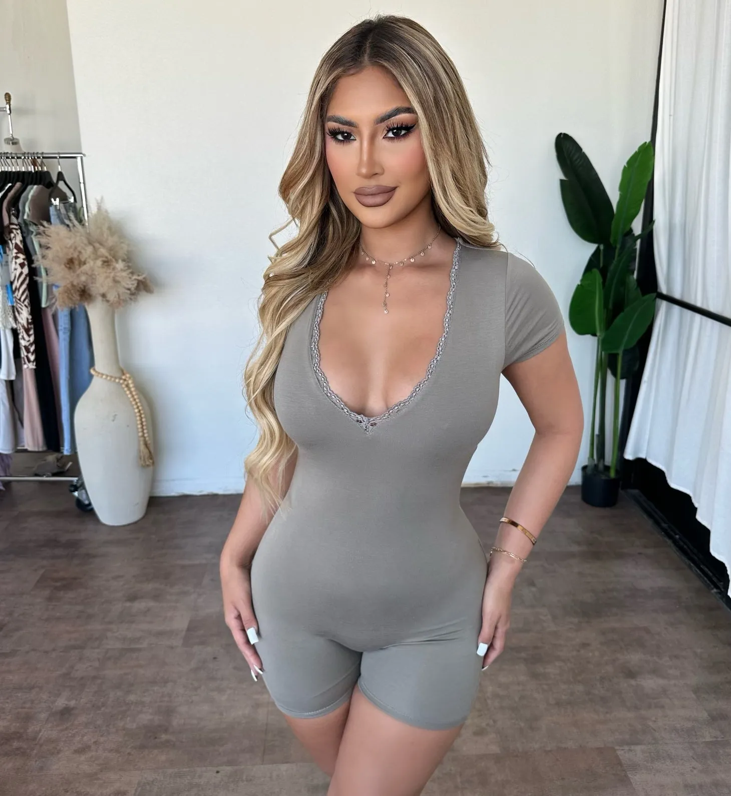 Ella Jumpsuit (Deep Taupe) sold by OOTDFash