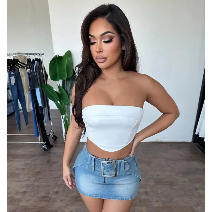 Kindle Skirt (Medium Denim) sold by OOTDFash