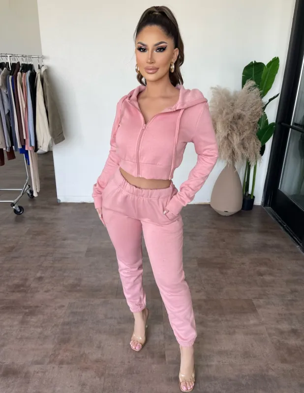 Tyler Jogger Sweatpants(Mauve) sold by OOTDFash