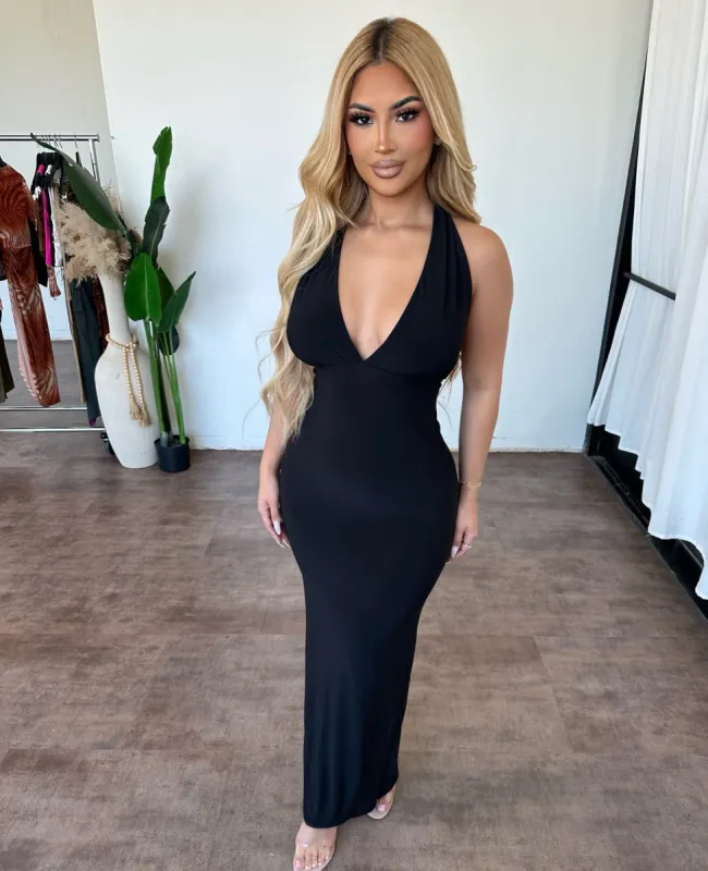 Dahlia Dress (Black) sold by OOTDFash