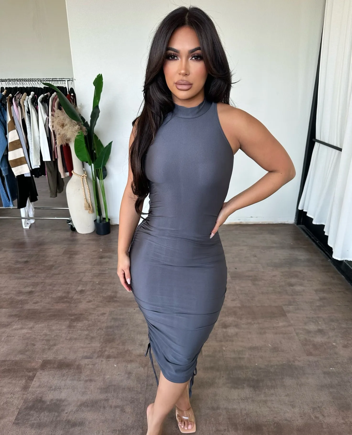 Everly Dress (Grey) sold by OOTDFash product image thumbnail 2