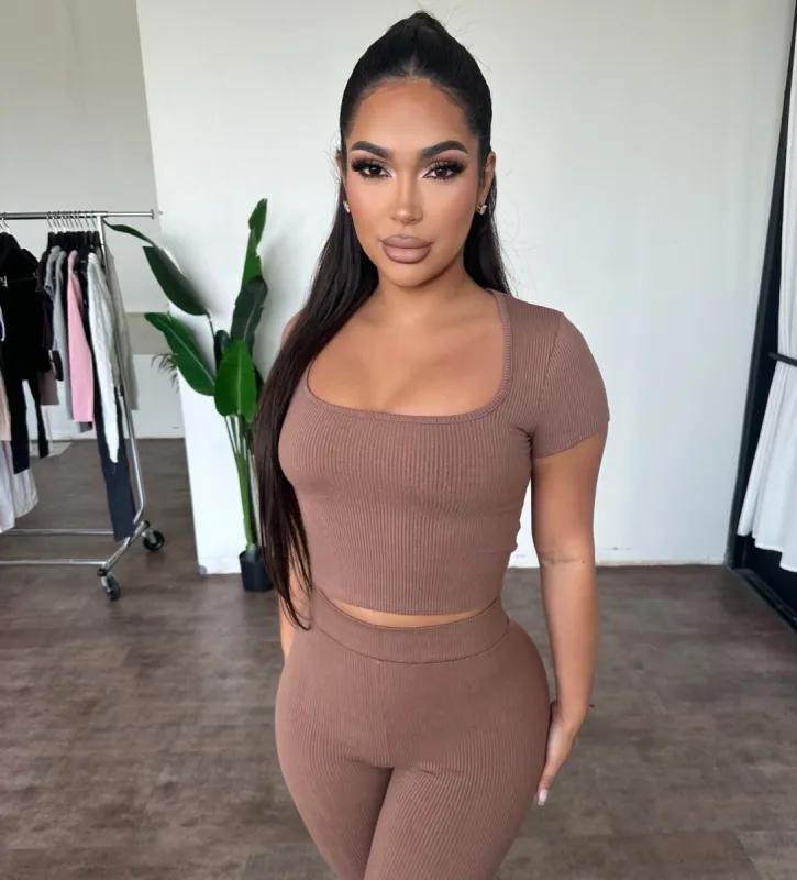 Bianca Top (Carbon brown) sold by OOTDFash