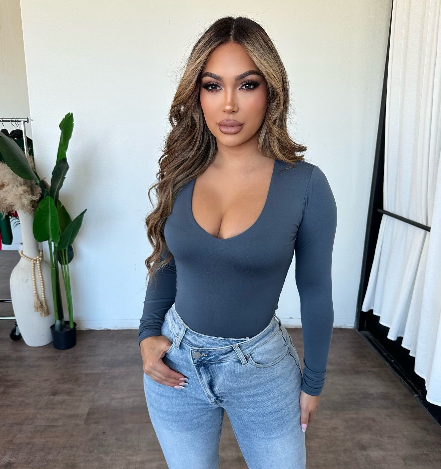 Demi Top (Charcoal) sold by OOTDFash