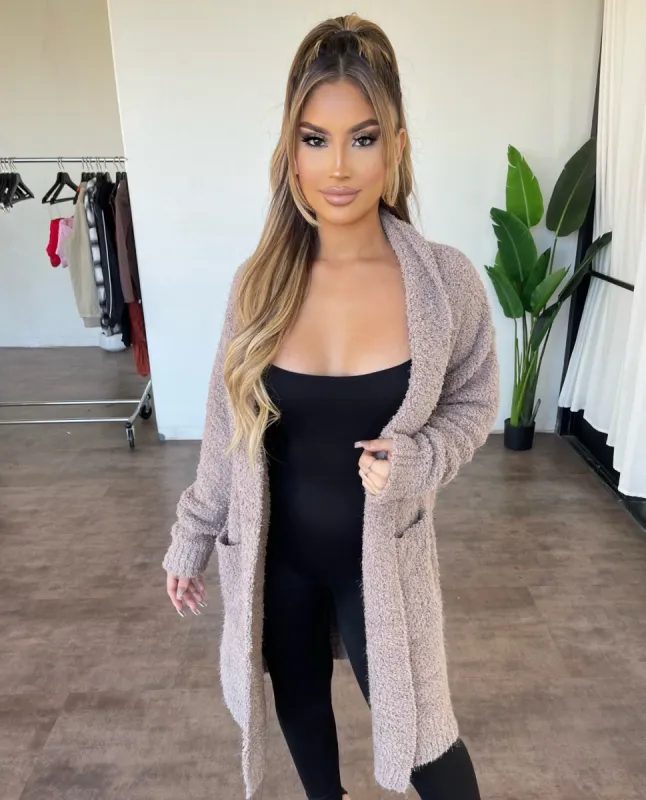 Lucia Oversized Cardigan(Mocha) sold by OOTDFash