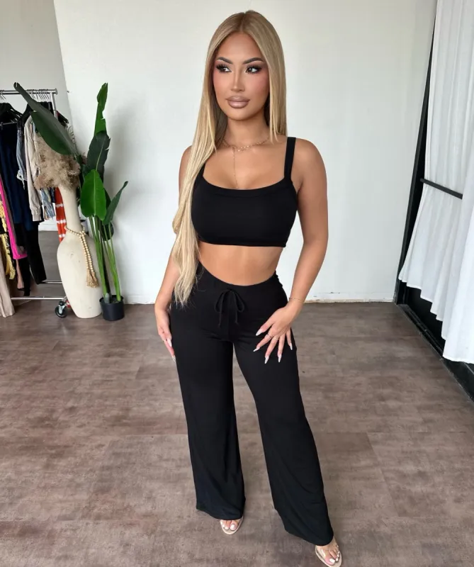 Frannie Set (Black) sold by OOTDFash