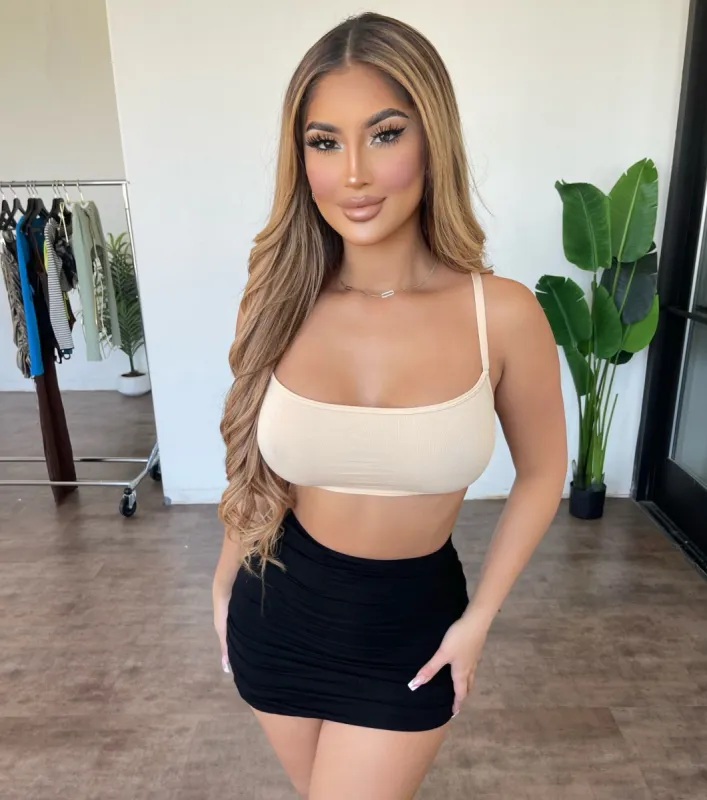 Alaya Cami Crop Top (Beige) sold by OOTDFash
