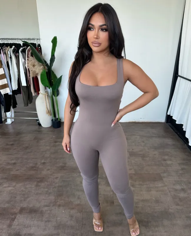 Patty Jumpsuit (Mocha) sold by OOTDFash