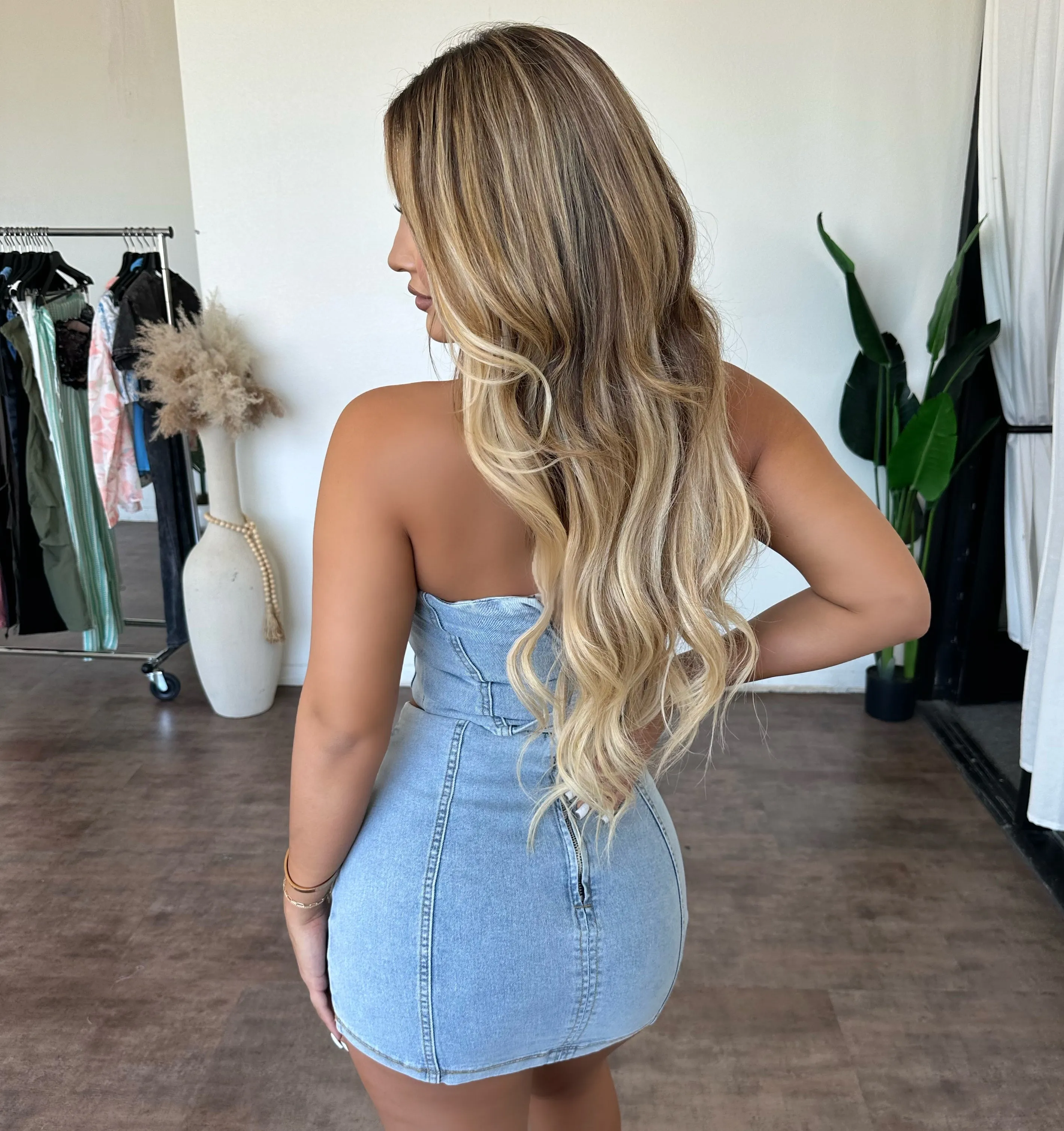 Jenny Denim Skirt Set(Blue) sold by OOTDFash product image thumbnail 3