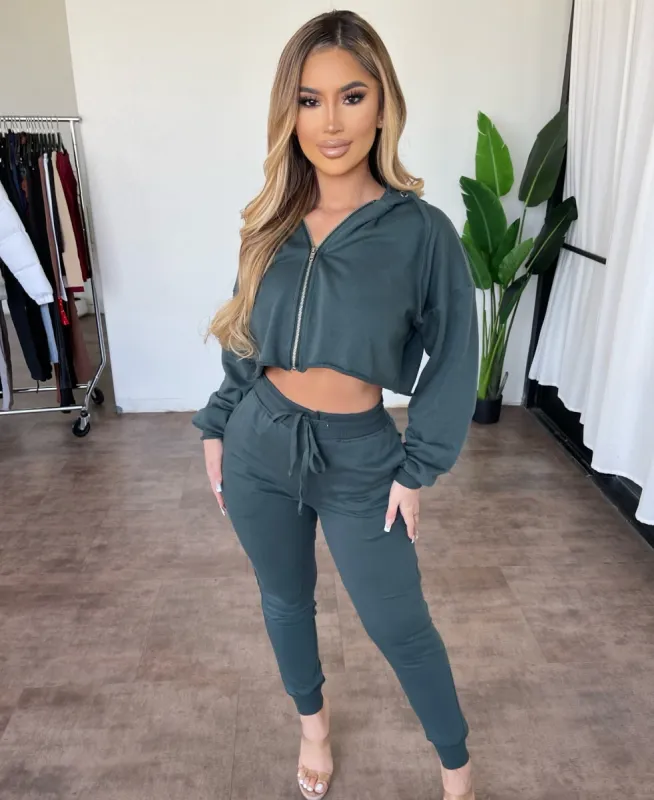 Victoria Joggers(Hunter Green) sold by OOTDFash