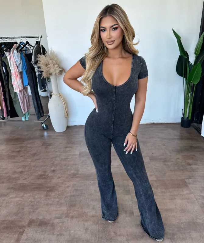 Eden Jumpsuit (Charcoal) sold by OOTDFash