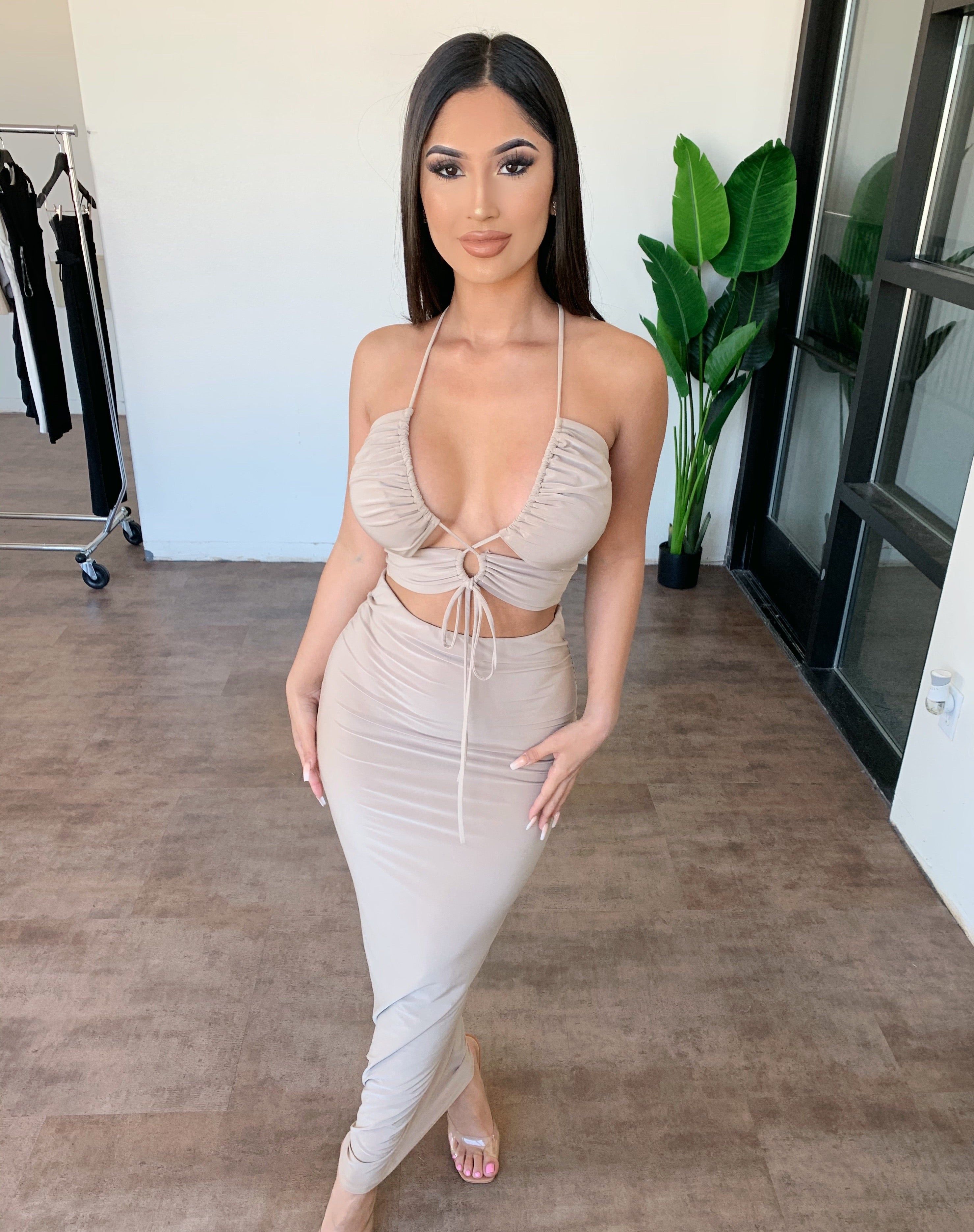 Jules Cami Skirt Set(Taupe) sold by OOTDFash