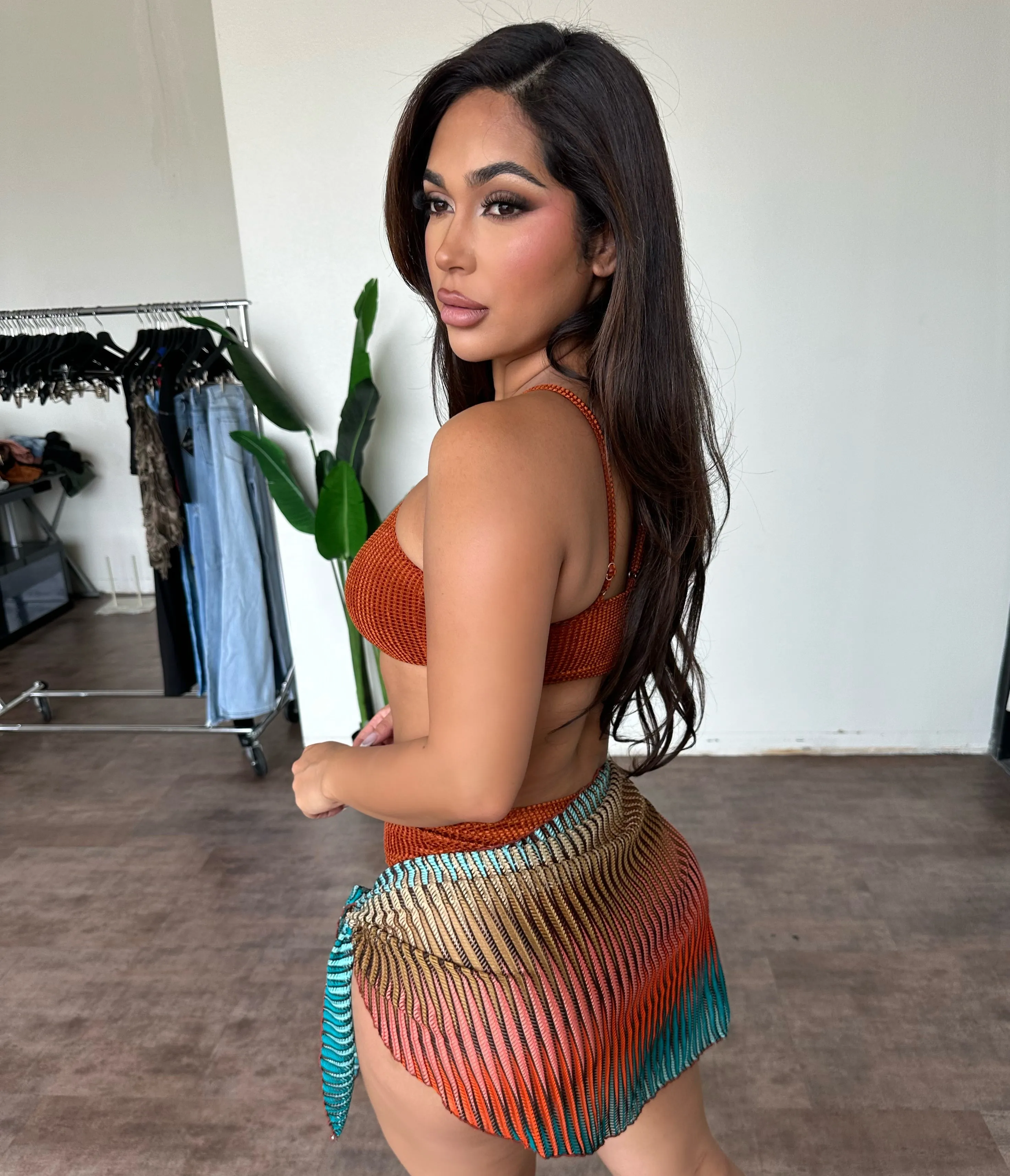 Gloria 2 Piece Bathing Suit(Rust) sold by OOTDFash product image thumbnail 2