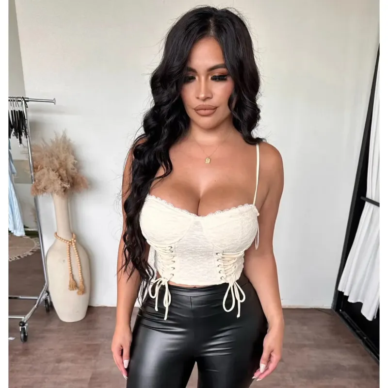 Veronica corset top (ivory) sold by OOTDFash
