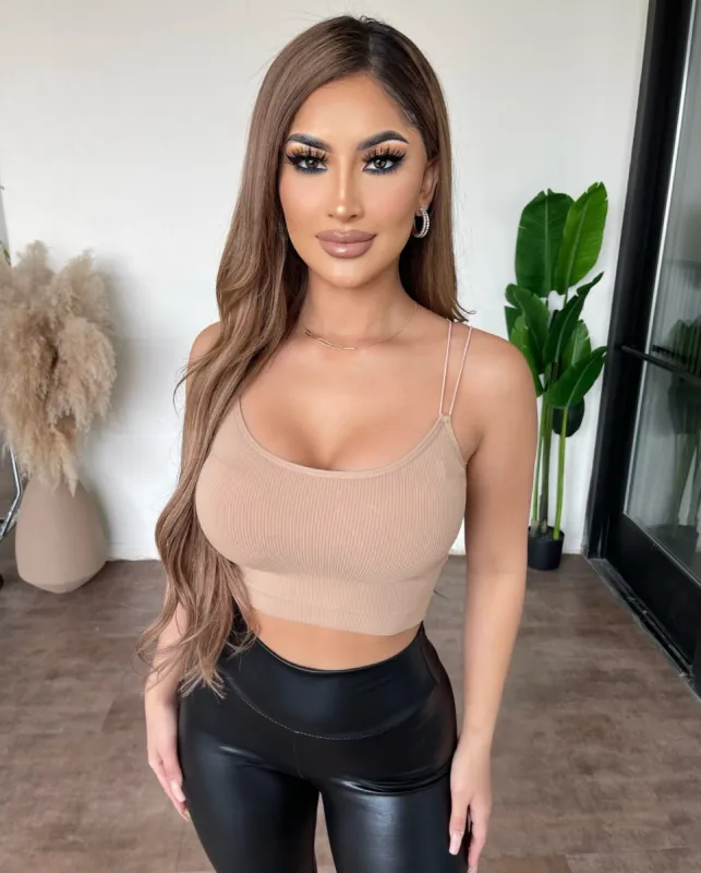 Karrie Cami Top(Light Mocha) sold by OOTDFash