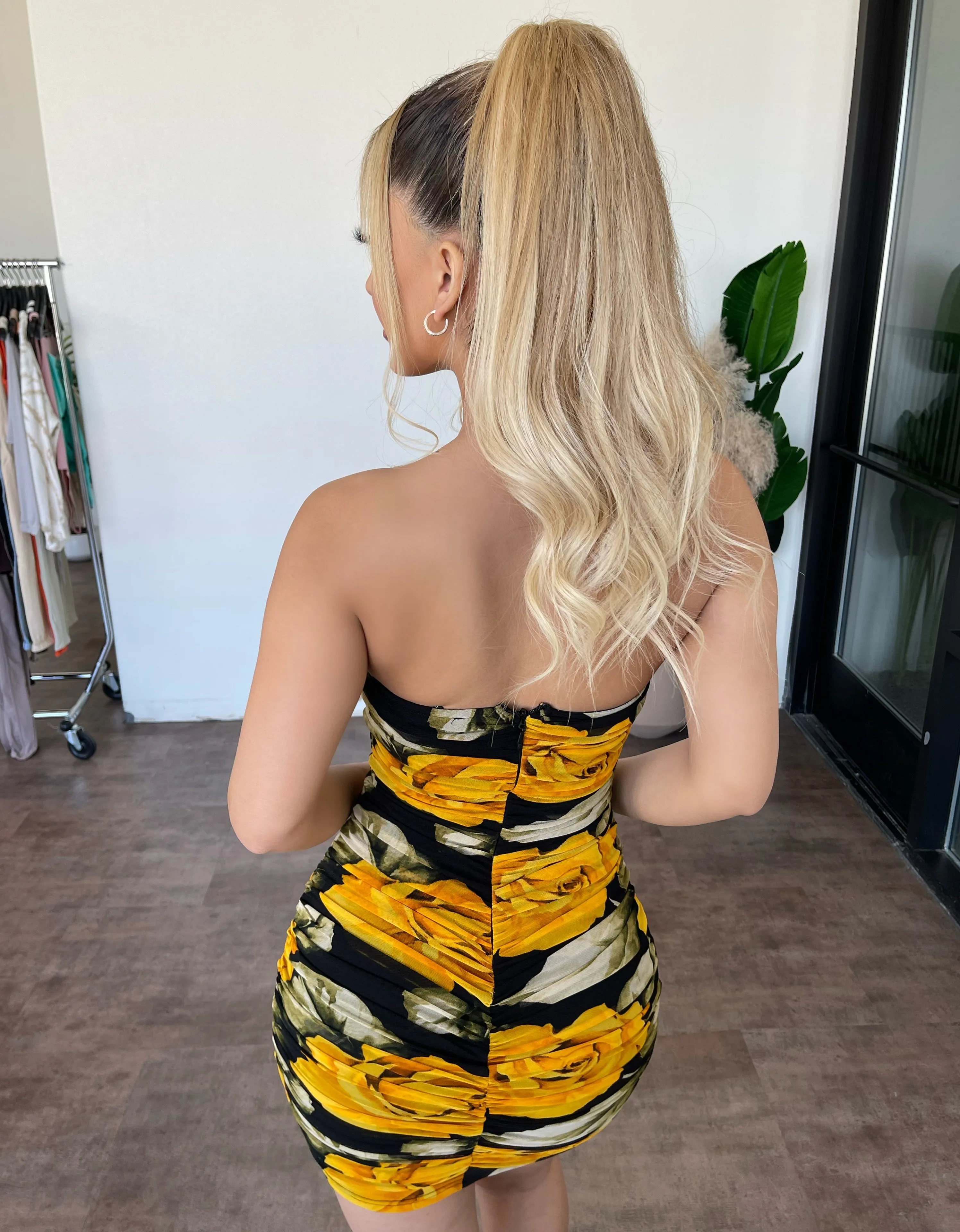 Vivien Tube Dress(Black/Yellow) sold by OOTDFash product image thumbnail 3