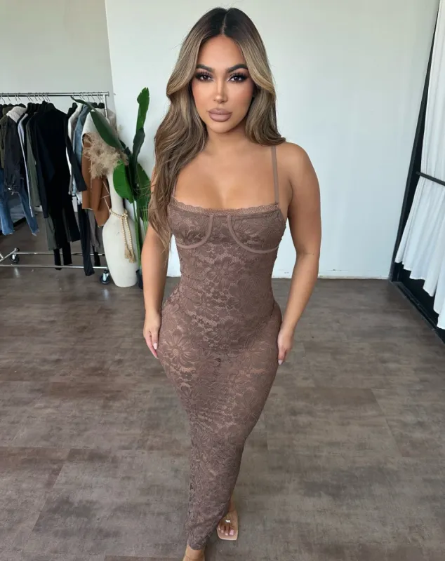 Xtina Lace Dress(Coco) sold by OOTDFash