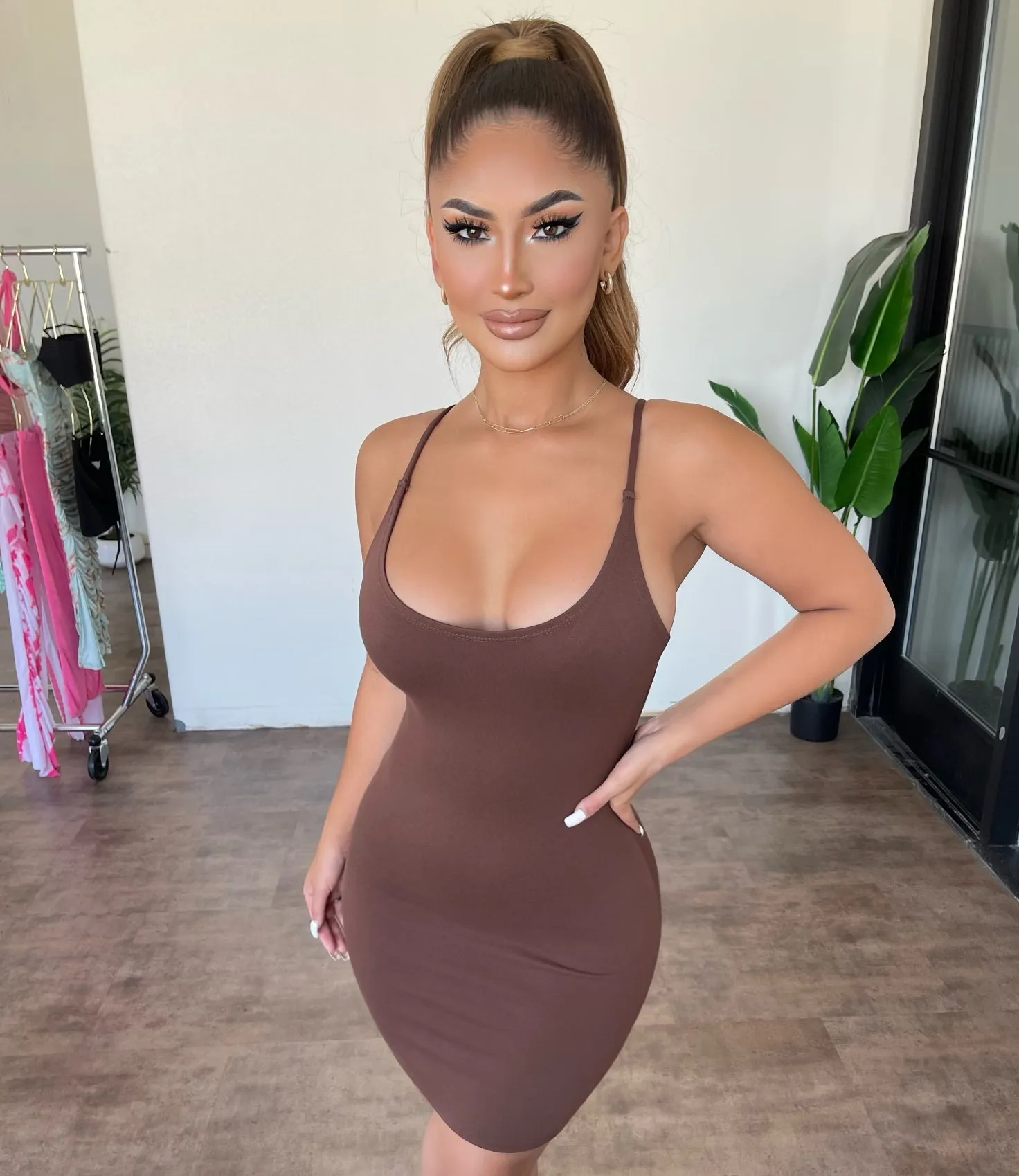 Kelly Dress(Brown) sold by OOTDFash