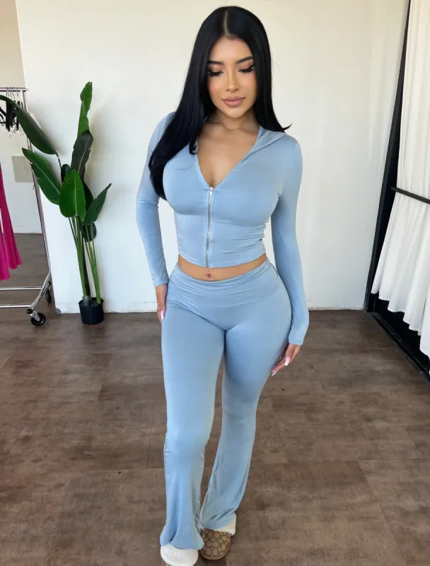 Elsy Set (Soft Chambray) sold by OOTDFash