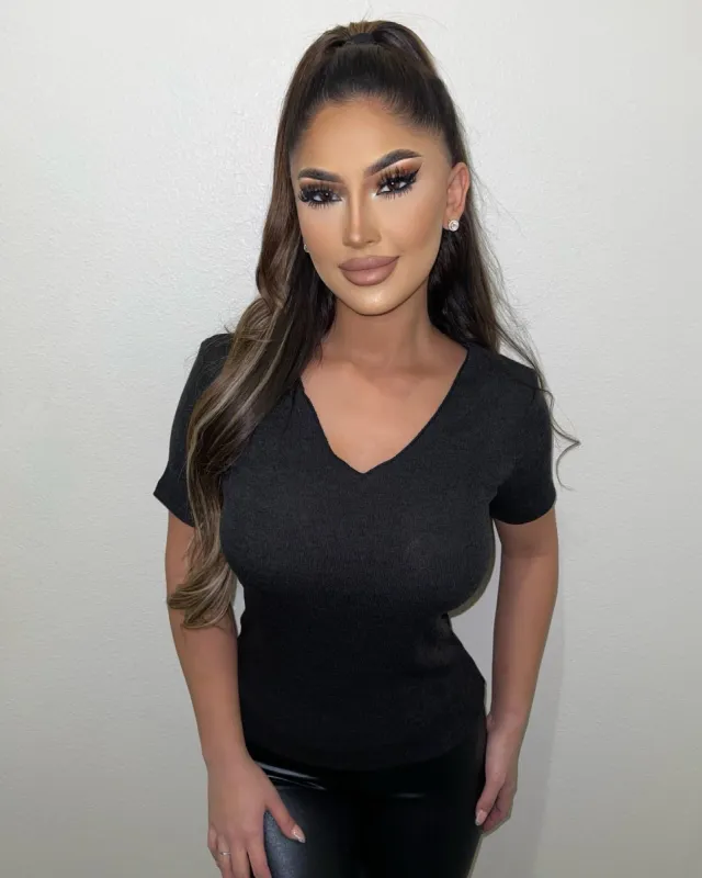 Harriet V-Neck Top(Black)FINAL SALE sold by OOTDFash