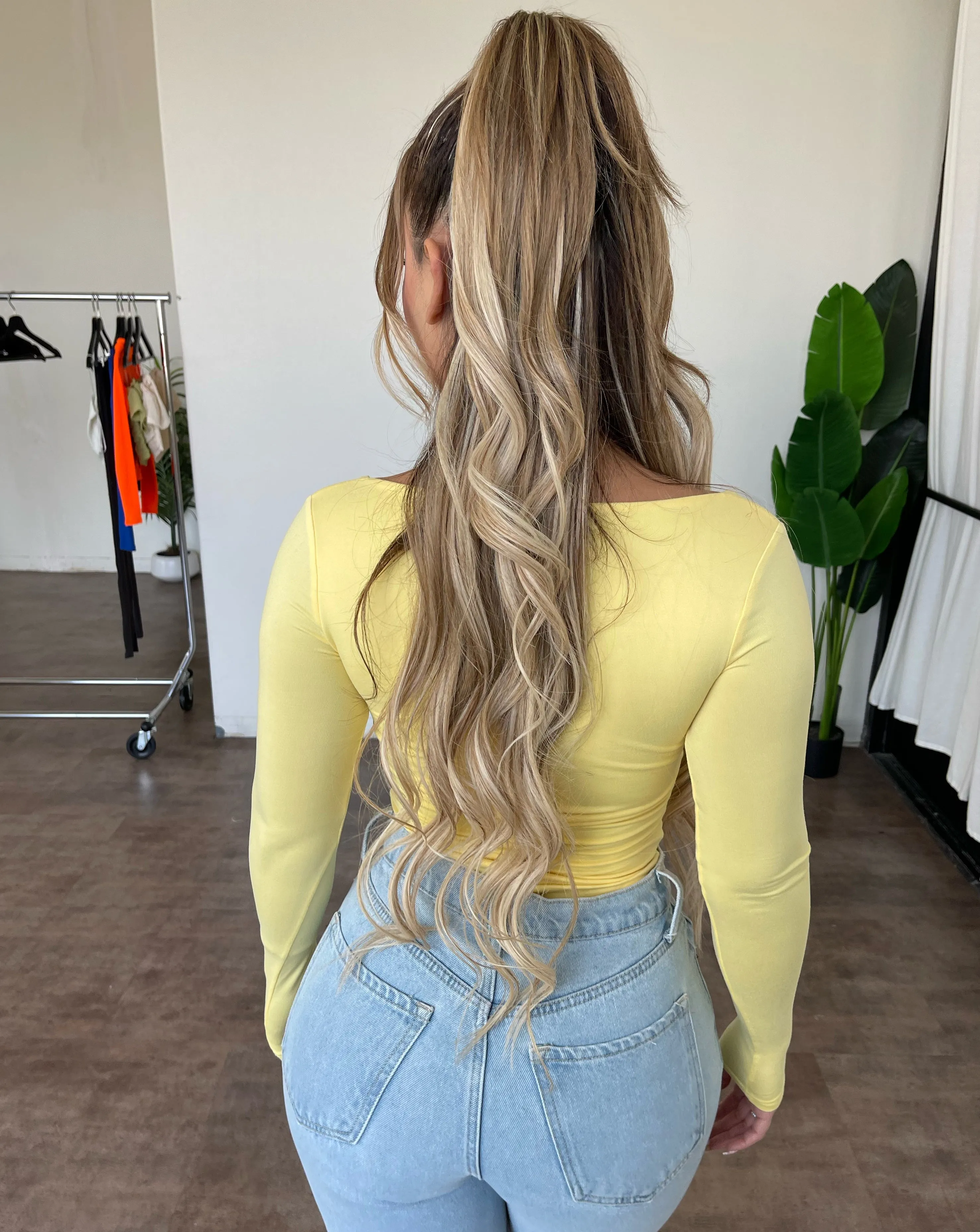 Megan Longsleeve Top(Yellow) sold by OOTDFash product image thumbnail 2